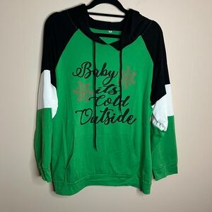 Baby It's Cold Outside Lightweight Tee Shirt Hoodie